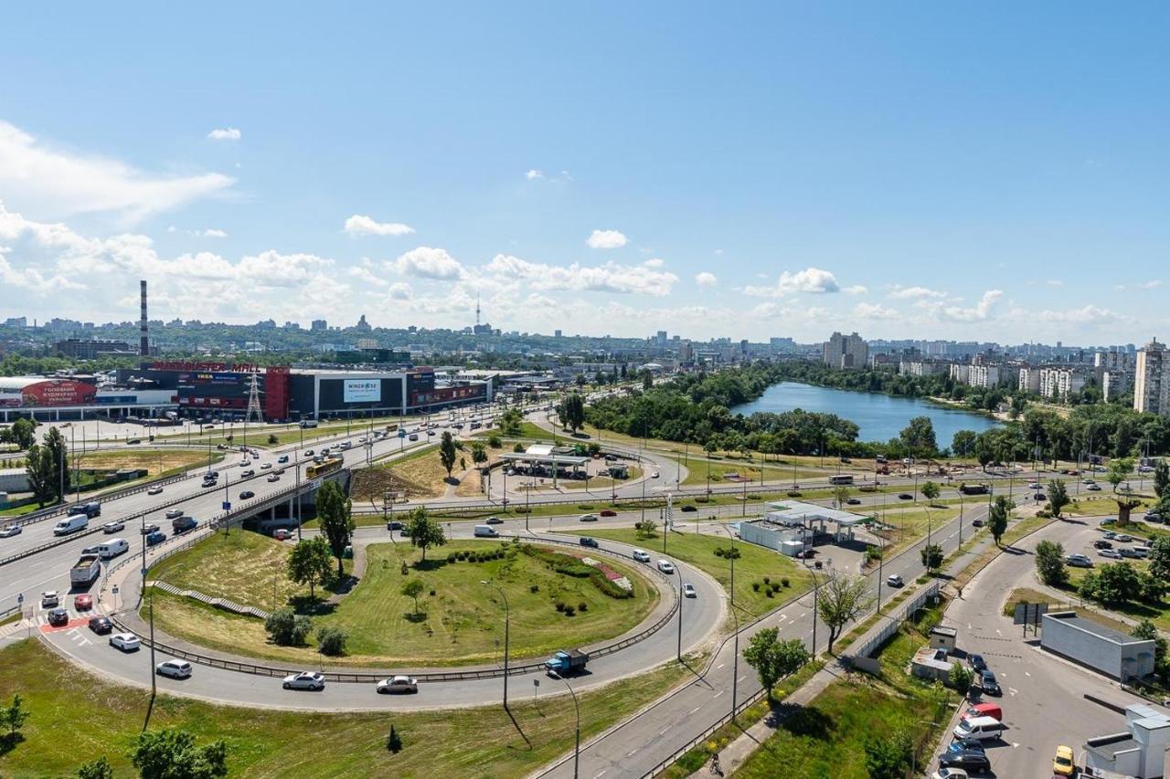 Fashionable Panoramic Apartments Dnieper. Obolon Kiev Extérieur photo