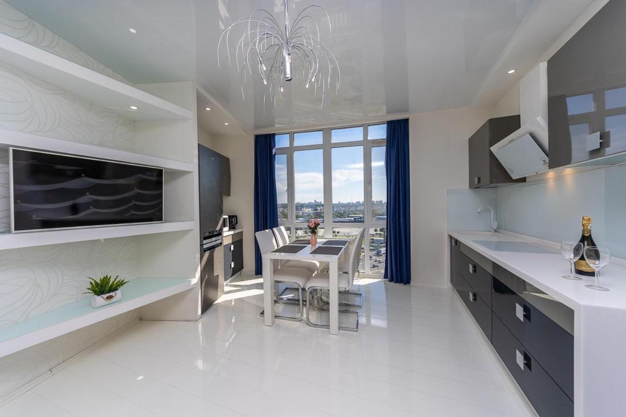Fashionable Panoramic Apartments Dnieper. Obolon Kiev Extérieur photo